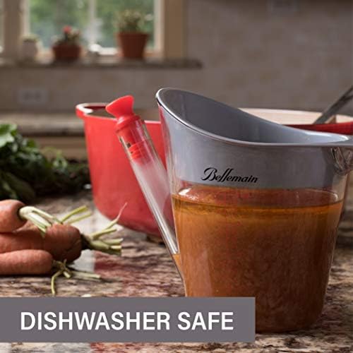 Bellemain 4-Cup Fat Separator/Measuring Cup with Strainer & Fat