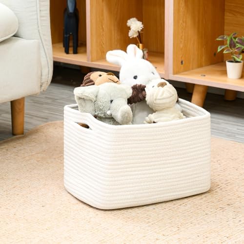 ICERZCZ Storage Baskets, 4 Pack, Off White