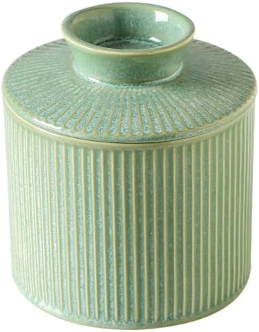 French Butter Dish with Lid for Countertop, Ceramic Butter Crock with