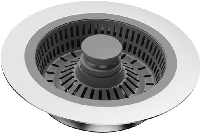 2 Pieces Kitchen Sink Strainer Stopper Drain Cover Stainless Steel