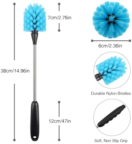 Bottle Brush,15-inch Long, Bottle Brush Cleaner, Bottle Scrubber