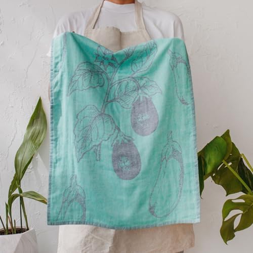 sea me at home Dish Towels for Kitchen, Jacquard Tea Towel Set