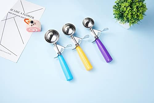 HOMURE H Ice Cream Scoop Set, 3 PCS Cookie Scoops, Disher, Muffin
