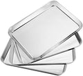 Baking Sheets Set of 5, Bastwe Stainless Steel Baking Pan Tray Cookie