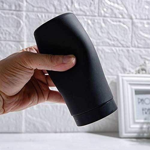 Dishwashing Soap Dispenser, Silicone Squeeze Bottle, Black