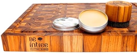 Teak Wood Butcher Block Cutting Board Set