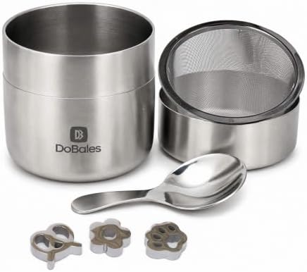 Matcha Sifting with 3 Stainless Steel Agitation Beads, Food-Grade