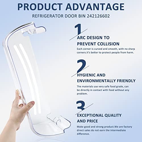242126602 Refrigerator Door Bin Shelf Compatible for Frigi.daire