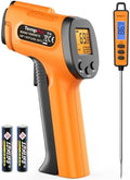 TempPro TempScan Infrared Thermometer Gun with Meat Probe