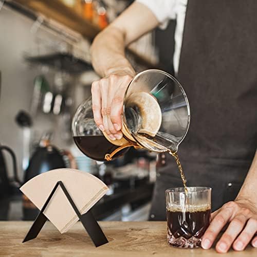 LINES ARTE Black Cone Metal Coffee Filter Holder Storage
