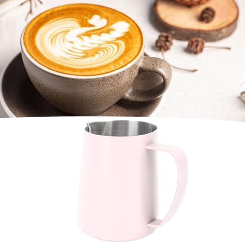 Milk Frother Cup, Milk Frothing Pitcher 480ML Stainless Steel Milk