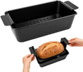 Meatloaf Pan with Drain Tray for Baking Bread, Cakes, 9.8 x 5.7 Inch