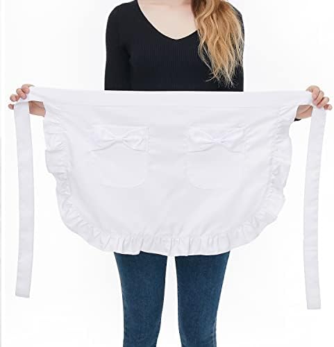 Love Potato Waist Apron with Pockets, Fashion Kitchen Cooking