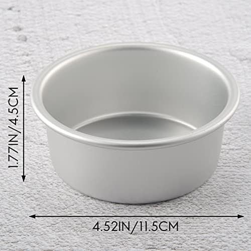 4 Inch Small Cake Pan Set of 4, Baking Round Cake Pans Tins Bakeware