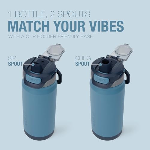 ZULU Powerfill Pro 18oz Kids Stainless Sip or Chug Water Bottle