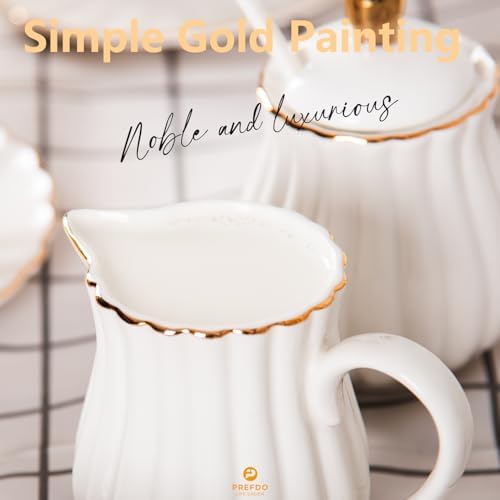 Porcelain Sugar and Creamer Set