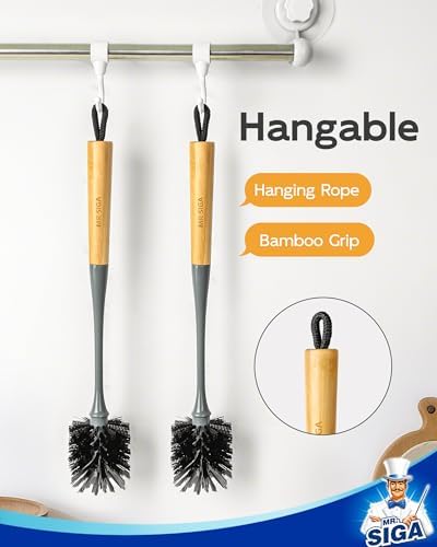 MR.SIGA Water Bottle Brush, Long Handle Bottle Brush for Sports