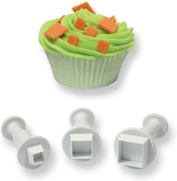 20 Pcs Cookie Cutters, Fondant Cake Cookie Plunger Cutter, Mini Plastic Biscuit - Image 9