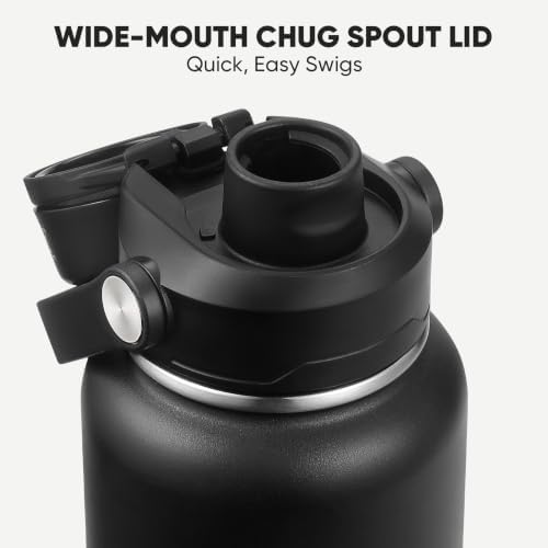 CIVAGO 32 oz Insulated Stainless Steel Water Bottle with Removable