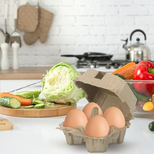 Garneck 10Pcs Egg Carton, Reusable Stackable Tray