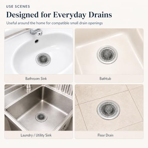 Kingrol 50-Pack 2-3/4-Inch Stainless Steel Sink Strainers
