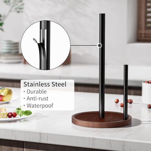 Wooden Countertop Paper Towel Holder
