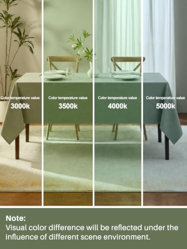 IVAPUPU Textured Linen Rectangle Table Cloth, Sage Green, 60 x 84 Inch