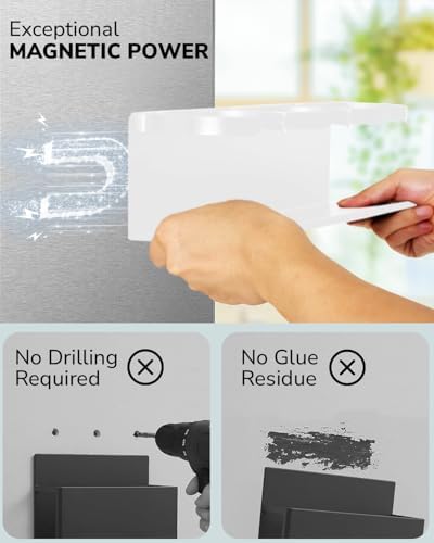 HAMARA Fiber Steel Magnetic Stanley Cup Holder for Fridge – 3-Pack