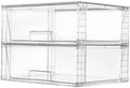 Vtopmart 2 Pack Large Clear Stackable Storage Drawers