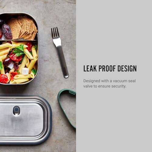 Black+Blum Stainless Steel Lunch Box | Leak Proof 3-in-1