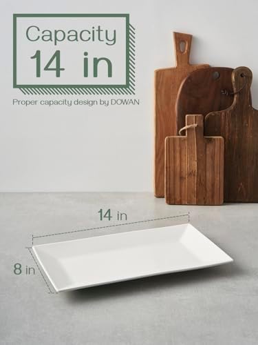 DOWAN 14" Serving Trays, Serving Platters, Ceramic Serving Platters