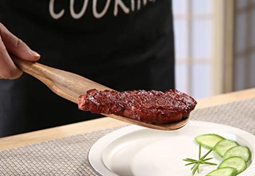 QWKIT 6-Piece Teak Wood Spurtle Set