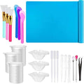 Resin Tools Set 22pcs, A3 Silicone Sheet with 100 ml Measuring Mixing