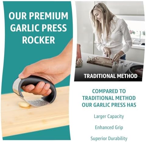 Garlic Press Rocker, Stainless Steel