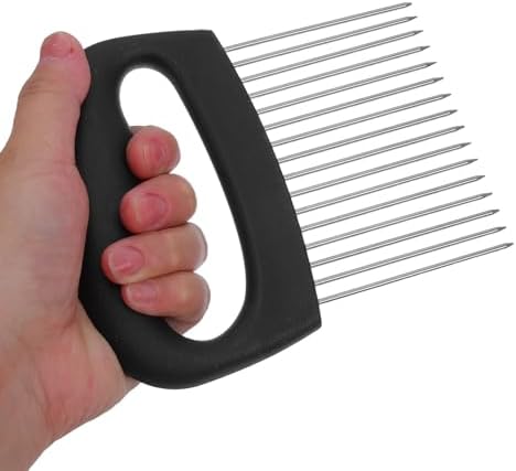 Stainless Steel Onion Slicing Holder for Eggs and Avocados Kitchen