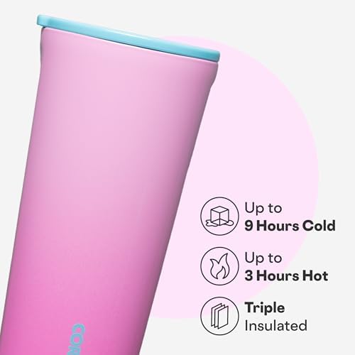 Corkcicle Classic Tumbler - Keeps Drinks Cold 9 Plus Hours - Triple