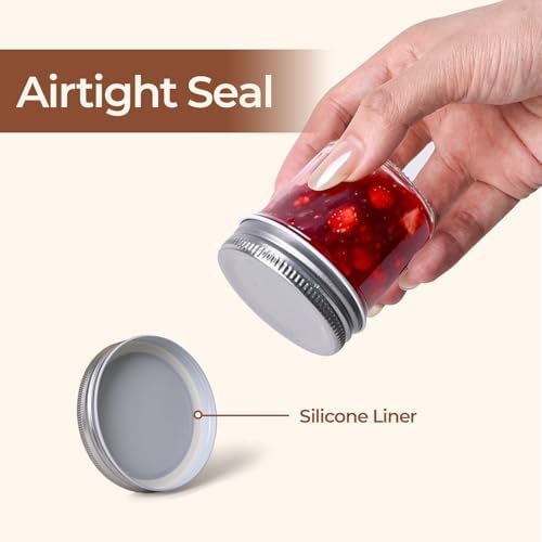ComSaf 2 oz Mini Mason Jars, 48 Pack