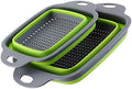 2-Pack Collapsible Colander, 9.5 & 11.5 Inch Folding Basket