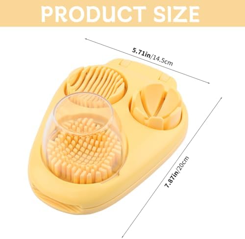 3 in 1 Boiled Egg Slicer, Manual Egg Slicer for Hard Boiled Eggs, 3