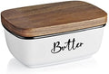 Butter Dish with Lid, ALELION Large Ceramic Butter Dish for