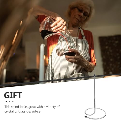 Hemoton Wine Decanter Drying Rack Set of 2 Stainless Steel Wine Carafe
