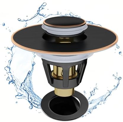 Fransiton Bathroom Sink Stopper, 1.1-1.77 Inch Basin Pop Up Sink Drain