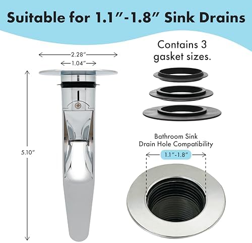 SinkFunnel Bundle with Chrome Plated SinkFunnel and Chome Drain