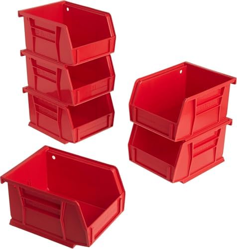 Akro-Mils AkroBins Plastic Storage Bins, 5"x4"x3", 6-Pack