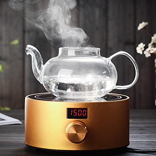 Jusalpha® 11 PC-Glass Filtering Tea Maker Teapot with a Warmer and 6