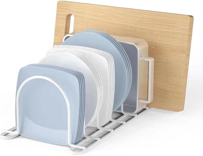 JAQ Pot Lid Rack Organizer, 10.5" Kitchenware Dividers Holder - Image 2