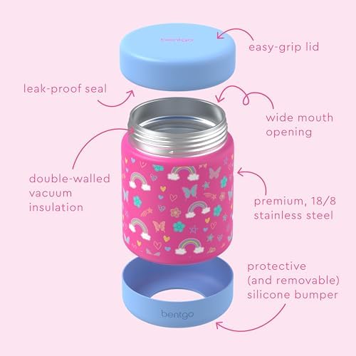 Bentgo Kids Stainless Steel Leak-Proof Food Jar for Hot or Cold Food