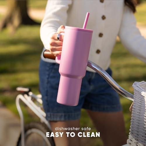 Simple Modern 40 oz Trek Tumbler with Handle and Straw Lid | Cup