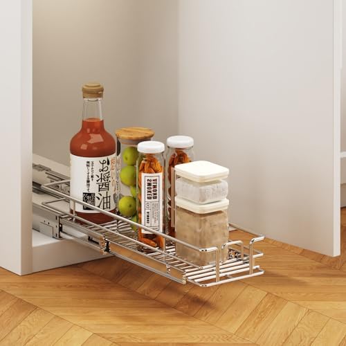 Pull Out Cabinet Organizer 51⁄2" W x 211⁄2" D, Heavy Duty Cabinet Pull