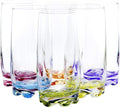 Vibrant Splash Water, Beverage Highball Glasses, 13.25 Ounce - Set of
